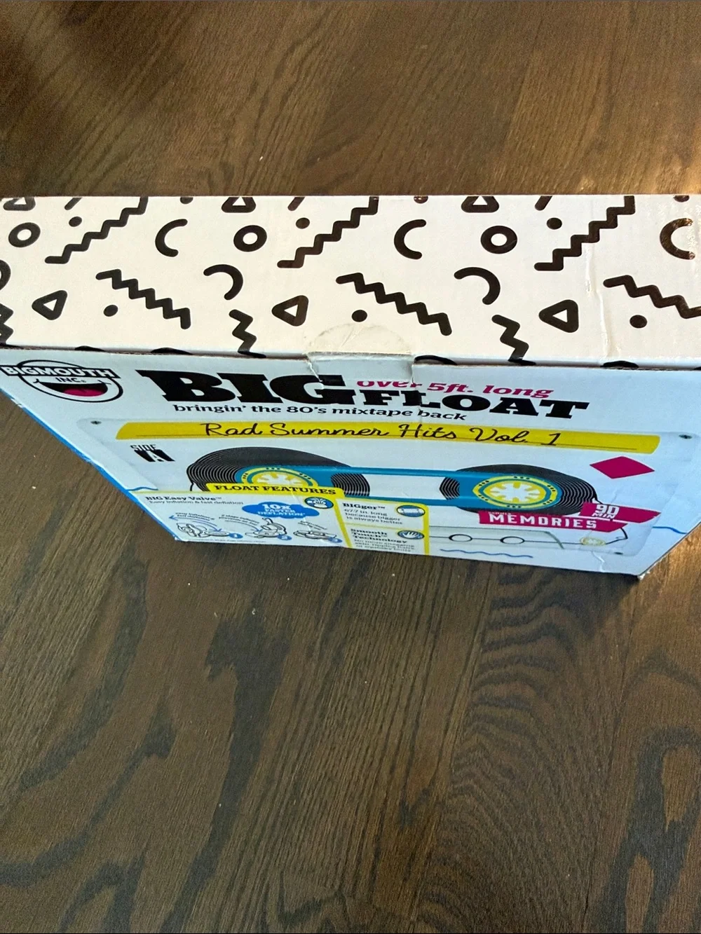 Big Float Inflatable Cassette - White/Blue - Picture 4 of 4